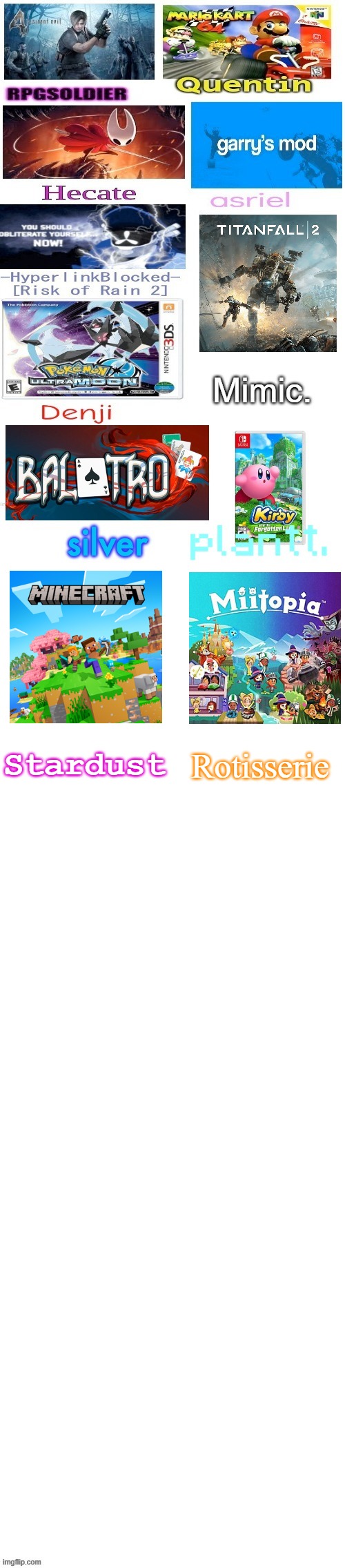 Stardust; Rotisserie | image tagged in repostbutaddthelastgameyourecentlyplayed,msmg,video games,videogames,addthistag,gaming | made w/ Imgflip meme maker