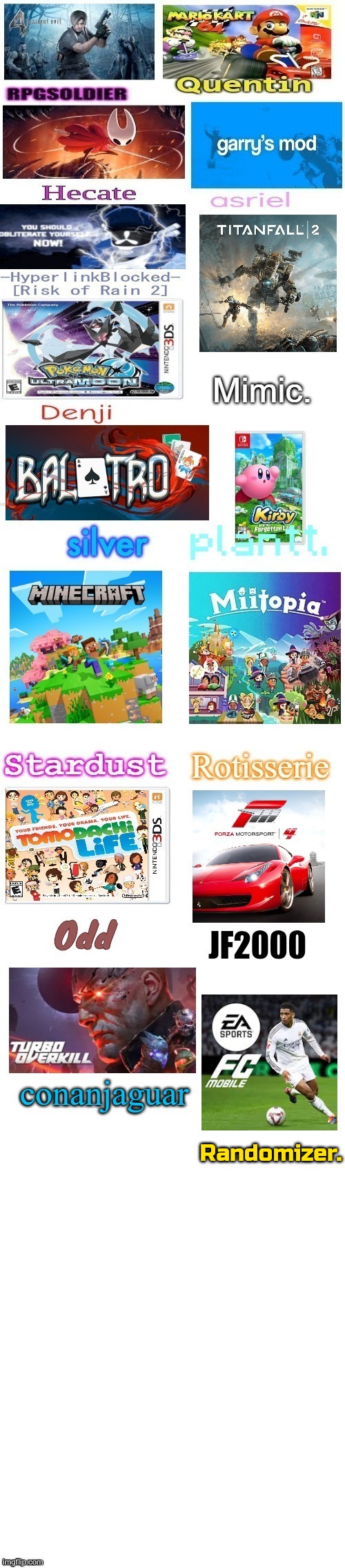 made again | Randomizer. | made w/ Imgflip meme maker