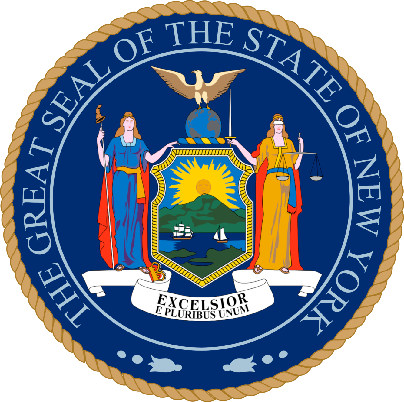 Seal of the state of New York Blank Meme Template