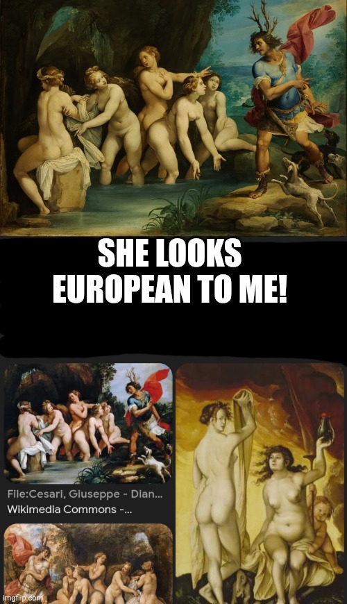 SHE LOOKS EUROPEAN TO ME! | made w/ Imgflip meme maker