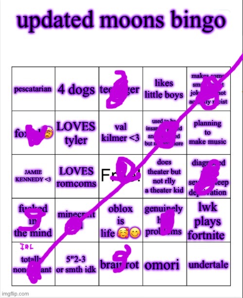 :333 | image tagged in updated moons bingo | made w/ Imgflip meme maker