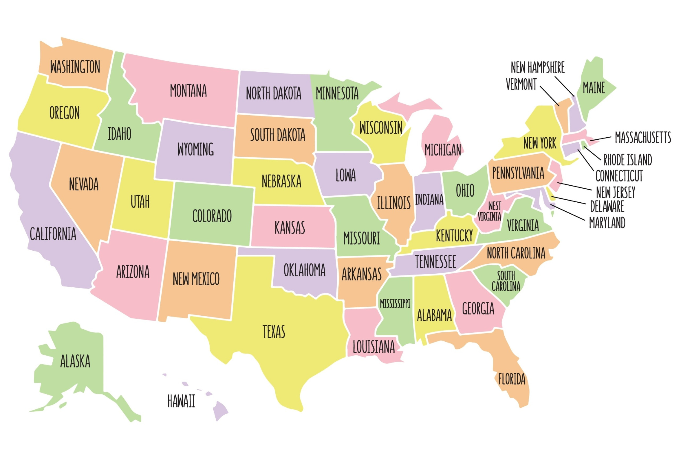 High Quality USA map Blank Meme Template