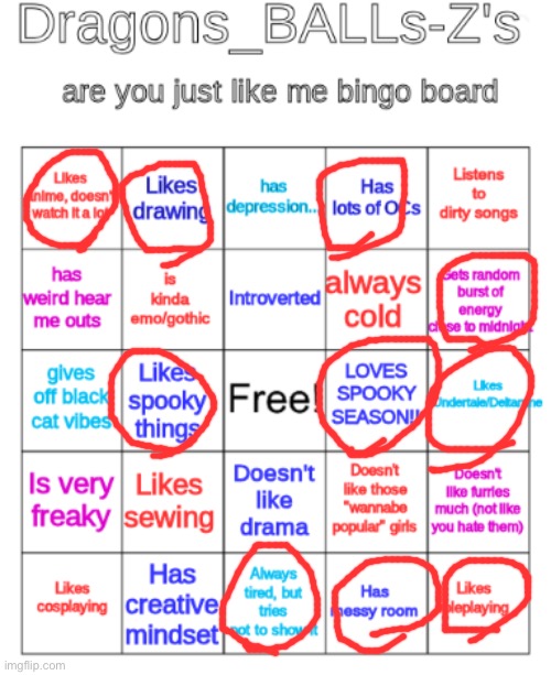 my bingo board | image tagged in my bingo board | made w/ Imgflip meme maker