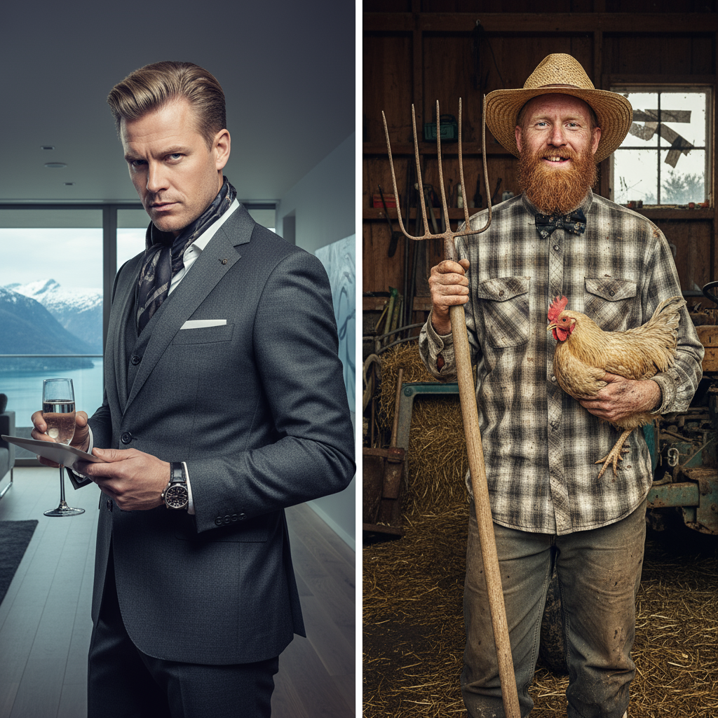 Posh vs. Redneck Blank Meme Template