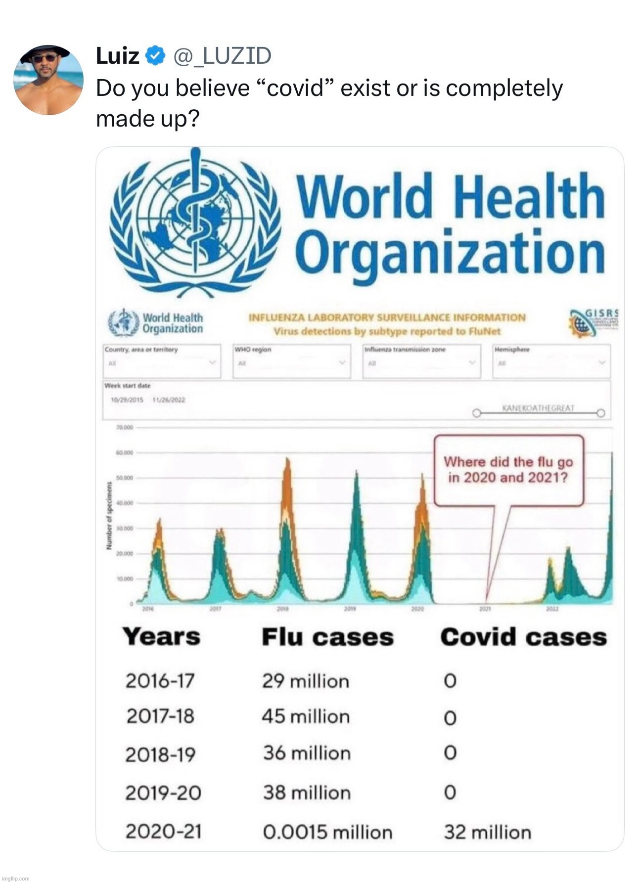 Remember when the flu disappeared? Big Pharma needed their emergency declaration. | image tagged in covid,scamdemic | made w/ Imgflip meme maker