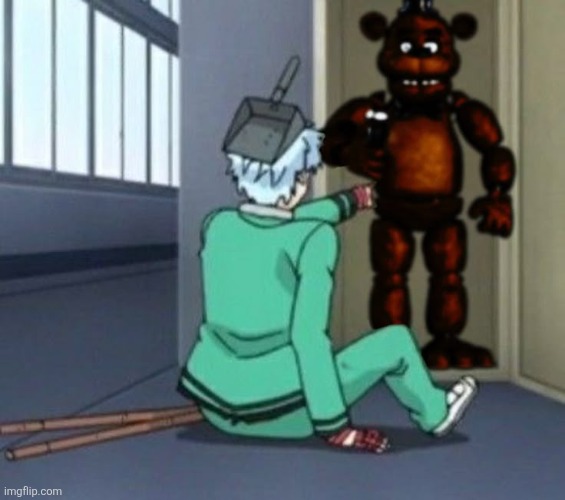 Hur Hur hur | image tagged in fnaf,kaido,saiki k | made w/ Imgflip meme maker