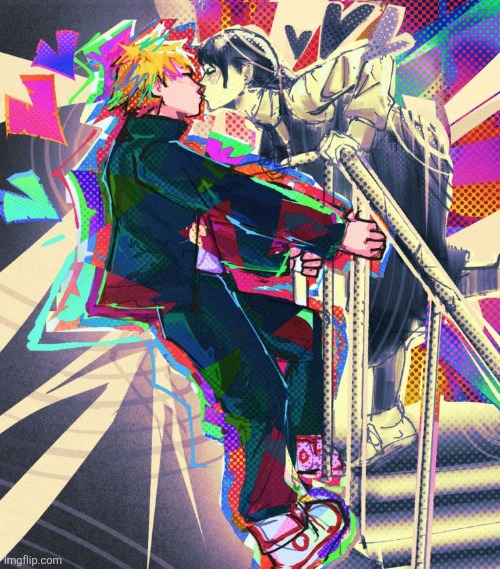 I FUCKING LOVE ASADEN I UEUEHWWVDDDY | image tagged in chainsaw man,asaden,denji,asa mitaka | made w/ Imgflip meme maker