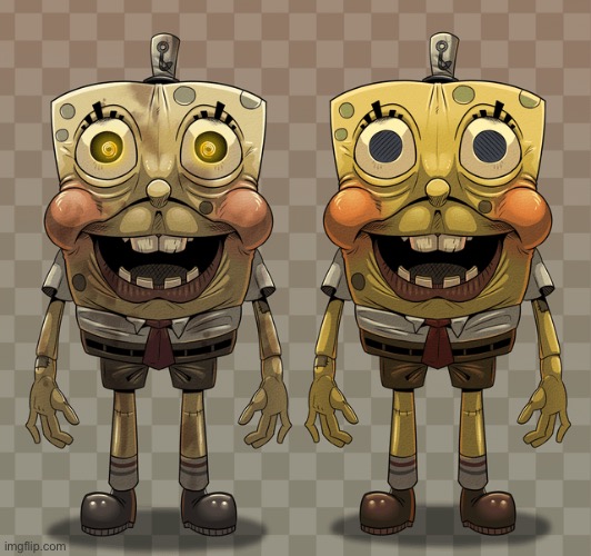 here’s spongebob if he was in Fnaf: Secret Of The Mimic | made w/ Imgflip meme maker