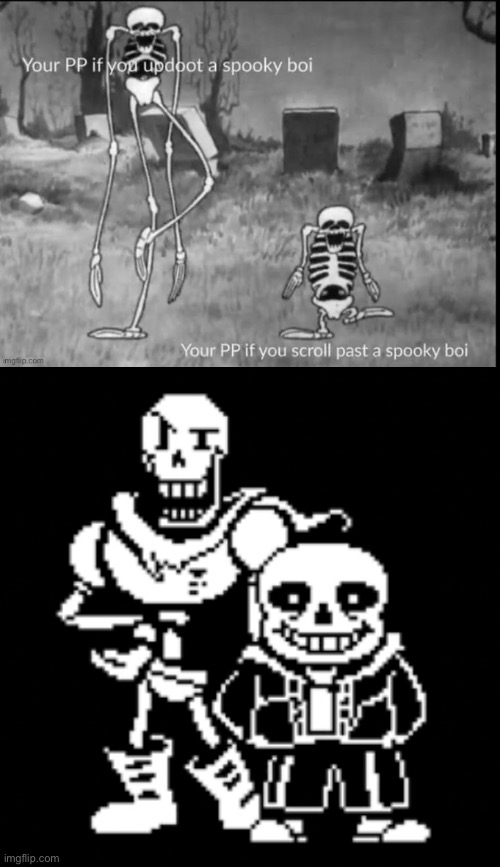 image tagged in sans and papyrus | made w/ Imgflip meme maker