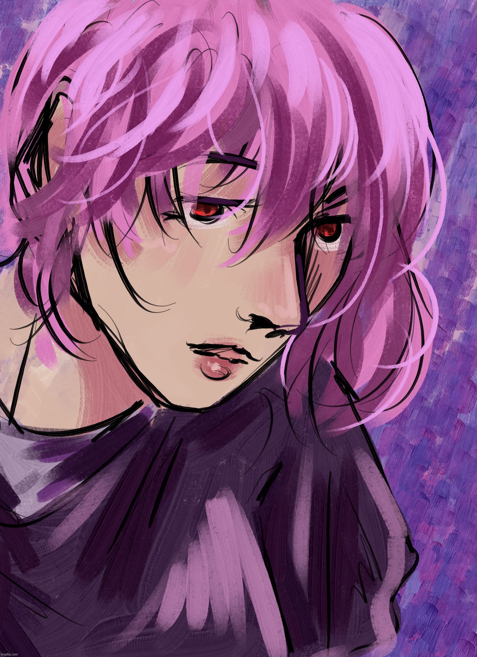 idk i feel like it was kinda giving manga cover | made w/ Imgflip meme maker