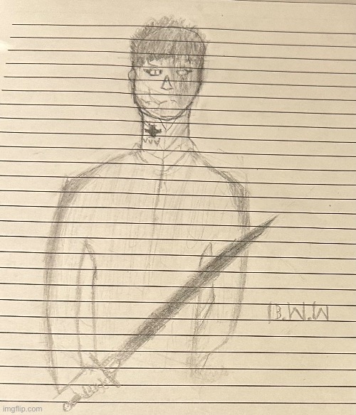 Drawing (not taking reqs because I forgot to do others, sorry) | image tagged in drawing,oc,warhammer40k,this is so trash | made w/ Imgflip meme maker