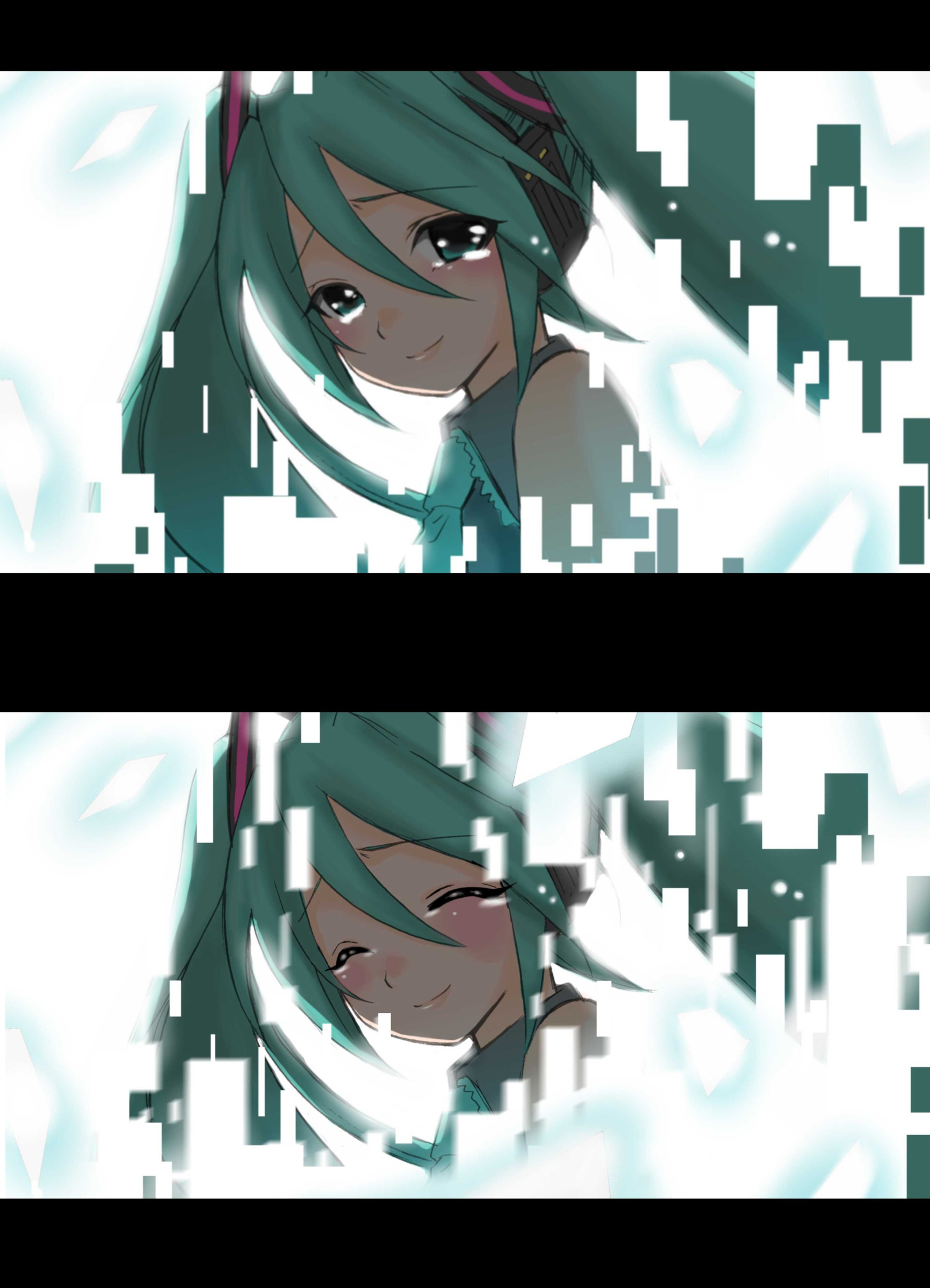 Crying Miku Blank Meme Template