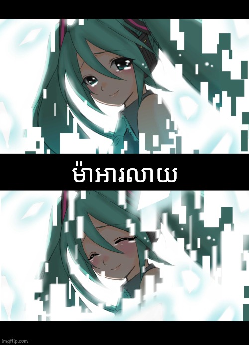 Wut | ម៉ាអារលាយ | image tagged in hatsune miku,memes,swear word,cambodia | made w/ Imgflip meme maker