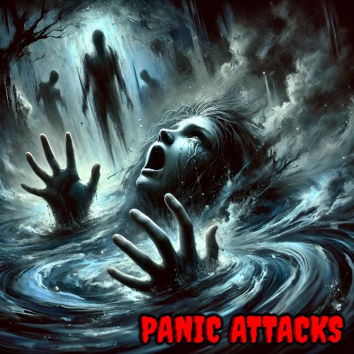 Panic Attacks | PANIC ATTACKS | image tagged in panic attack,how it feels,out of body,terror,anxiety,nightmare fuel | made w/ Imgflip meme maker