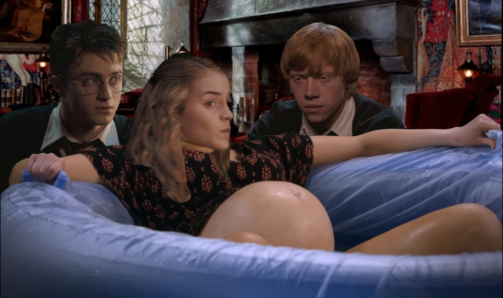Hermione Giving Birth Blank Meme Template