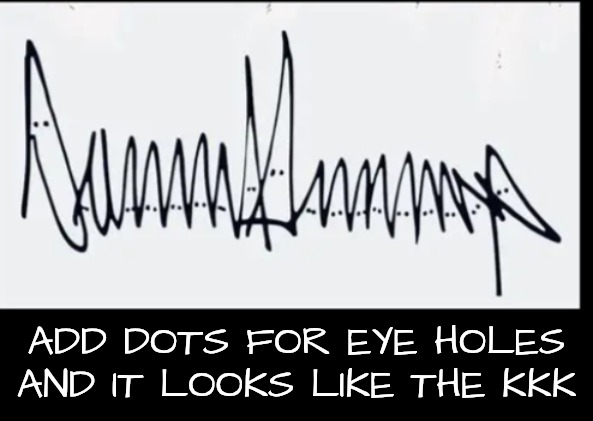 ADD DOTS FOR EYE HOLES AND IT LOOKS LIKE THE KKK | made w/ Imgflip meme maker
