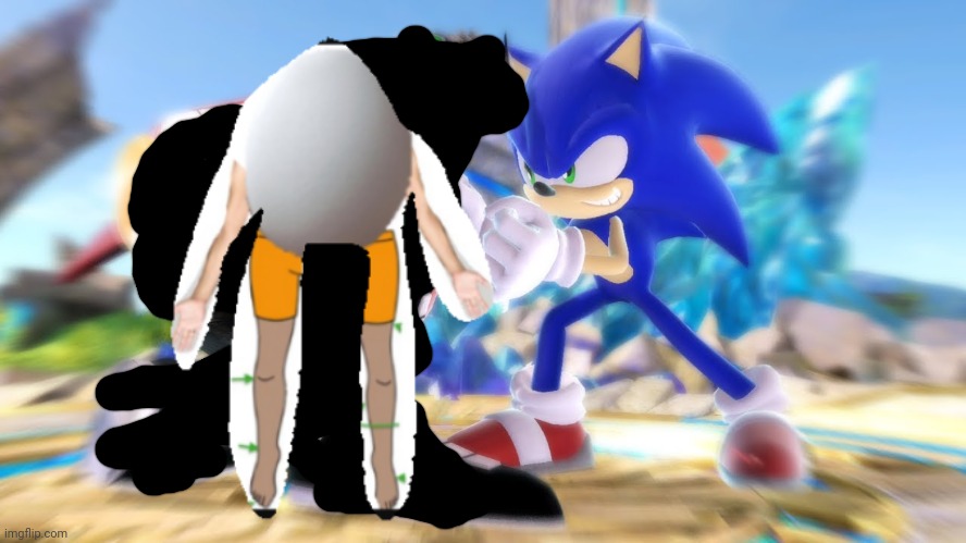 Sonic vs Eggman Blank Meme Template
