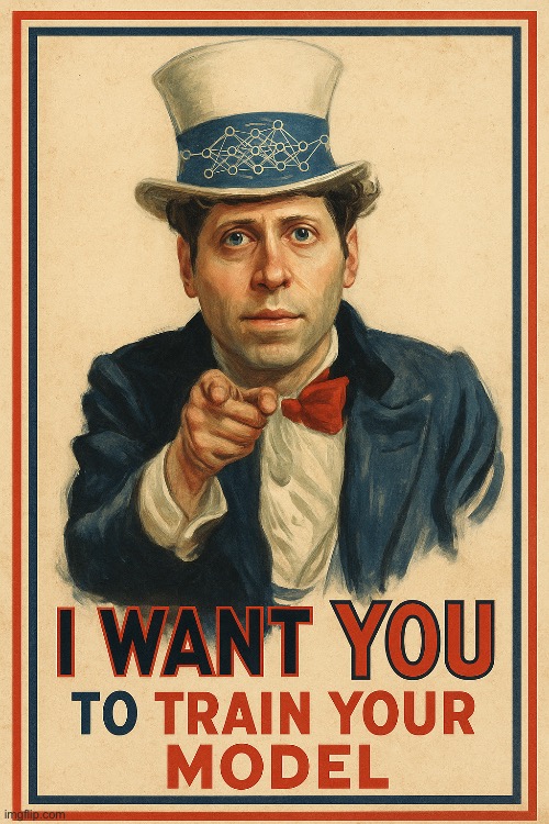 Uncle Sam Altman | image tagged in uncle sam altman | made w/ Imgflip meme maker