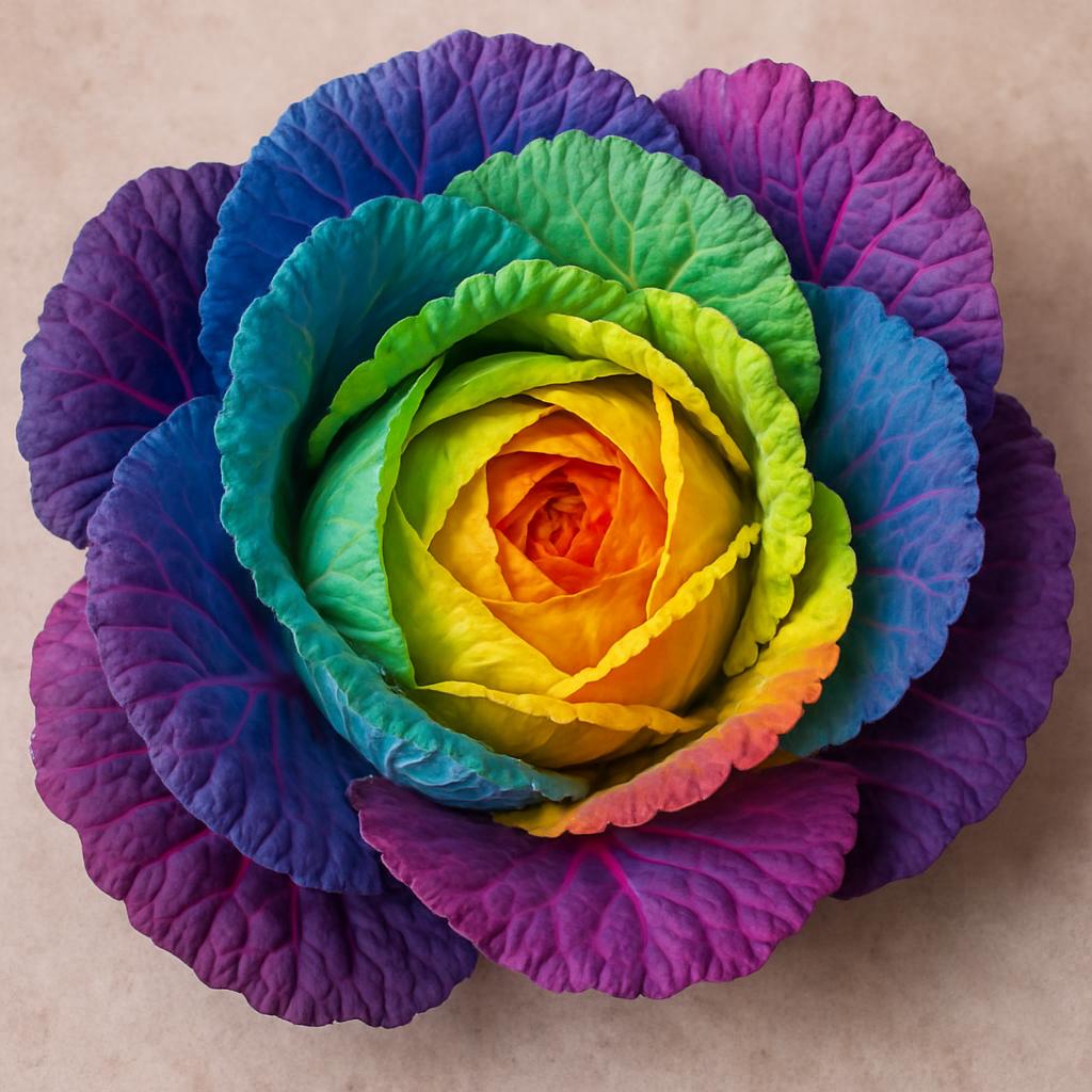 rainbow cabbage Blank Meme Template