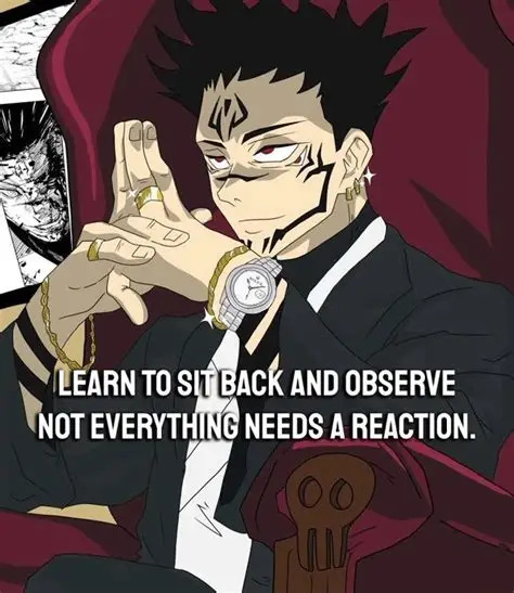 Learn to sit back and observe not everything needs a reaction Blank Meme Template