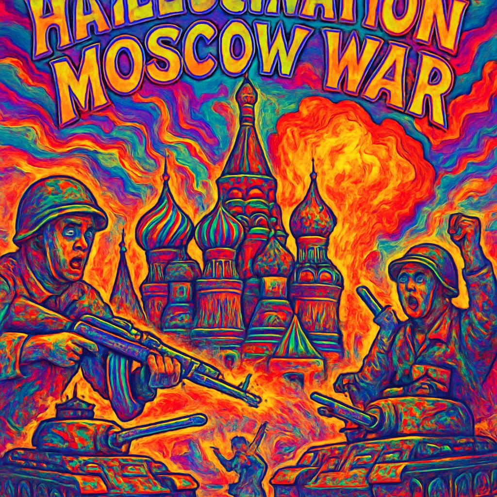 High Quality HALLUTINATION MOSCOW WAR Blank Meme Template