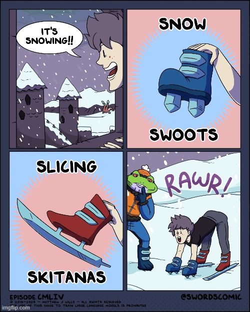 image tagged in swords,snow,boots,skis,frog,chad | made w/ Imgflip meme maker