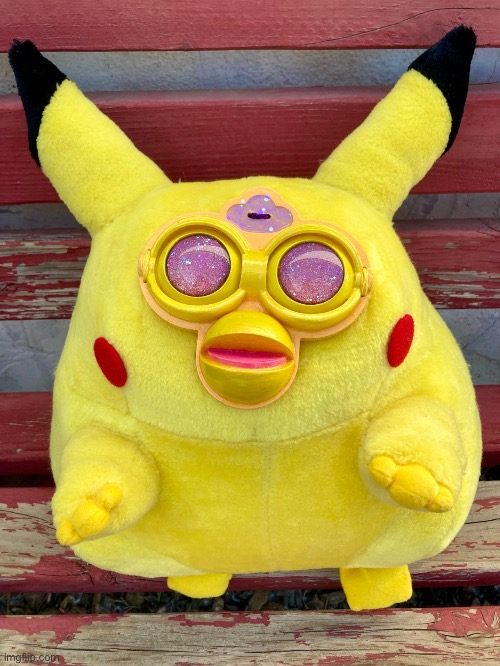 Furby Pikachu | image tagged in furby pikachu | made w/ Imgflip meme maker