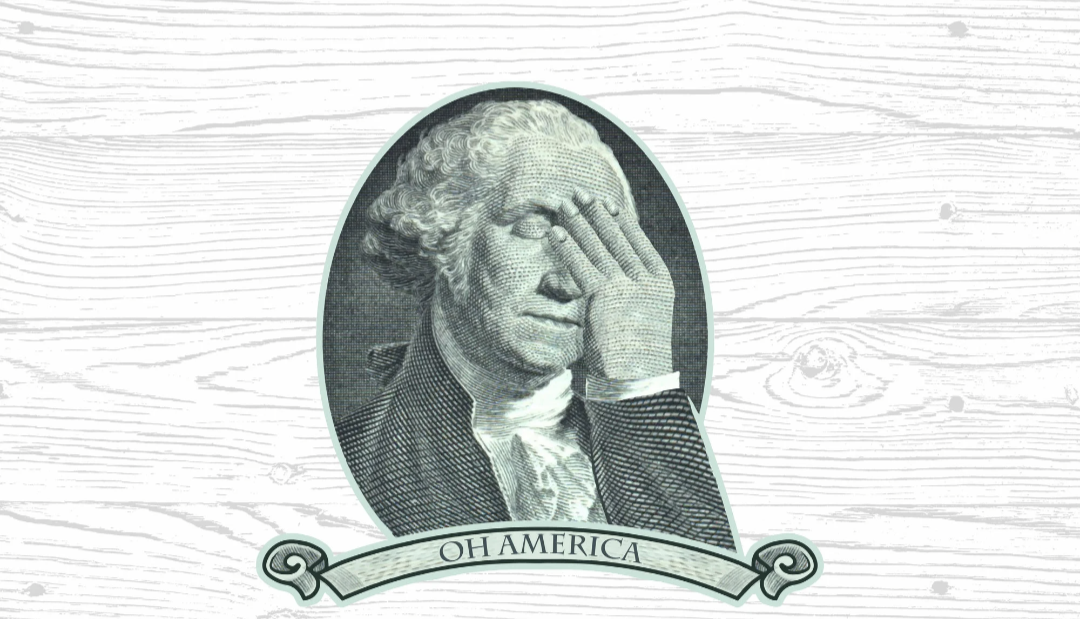 George Washington facepalm Blank Meme Template