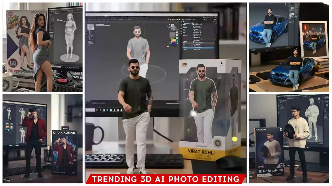 AI trend 3d printing Blank Meme Template