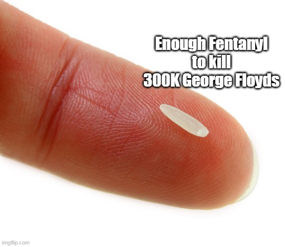 Enough Fentanyl to kill 300K George Floyds | made w/ Imgflip meme maker