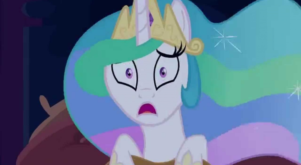 Scared Celestia Blank Meme Template