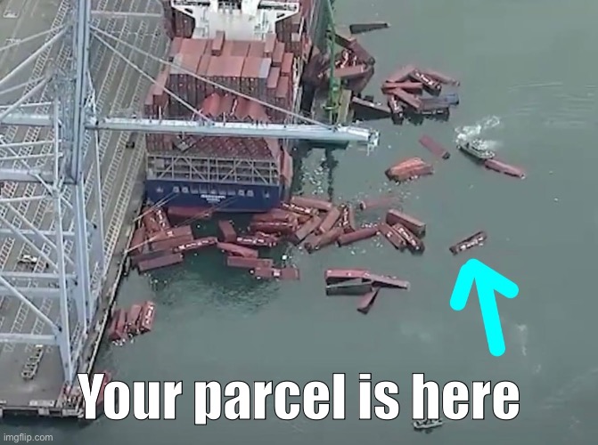 Packagehere | Your parcel is here | image tagged in usps,ship | made w/ Imgflip meme maker