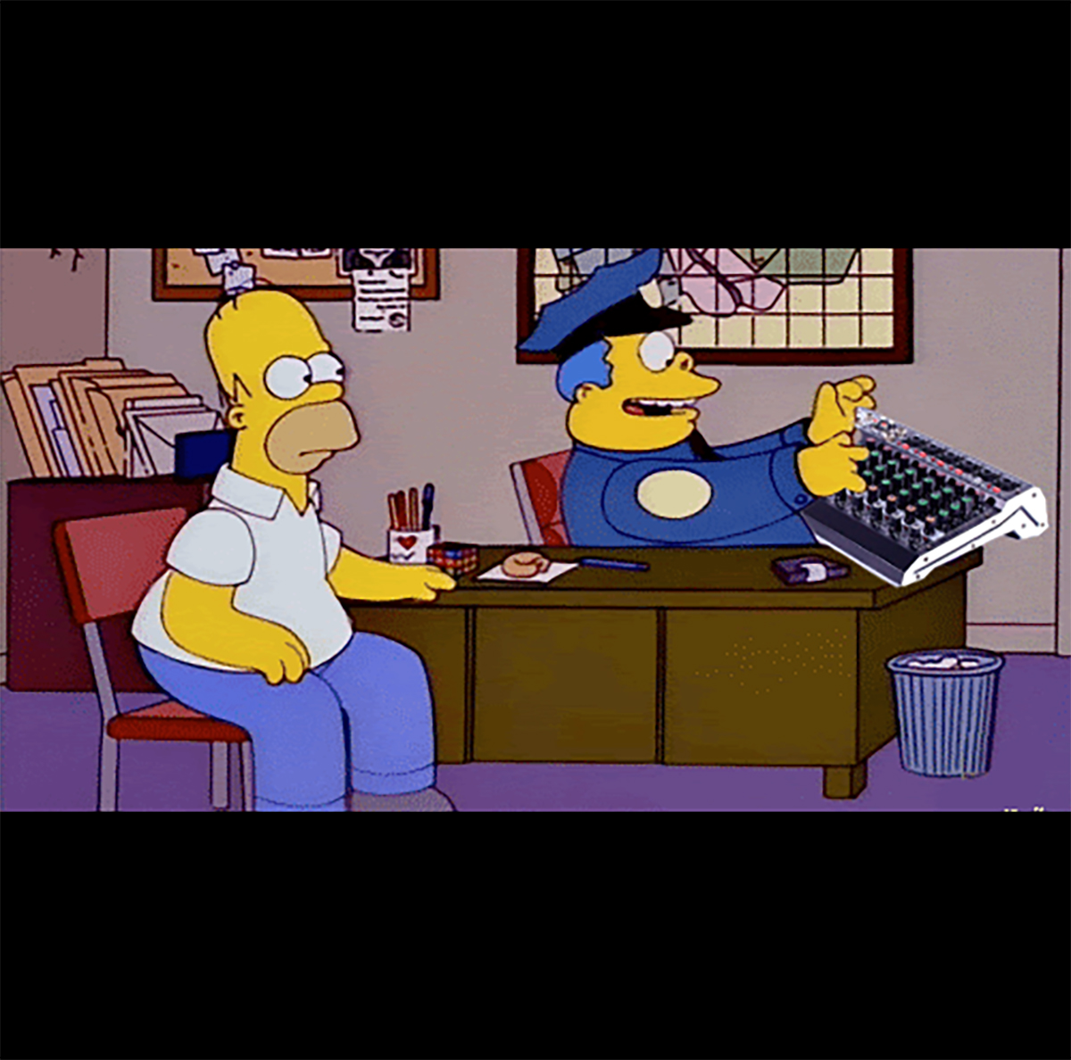 mixer simpsons Blank Meme Template