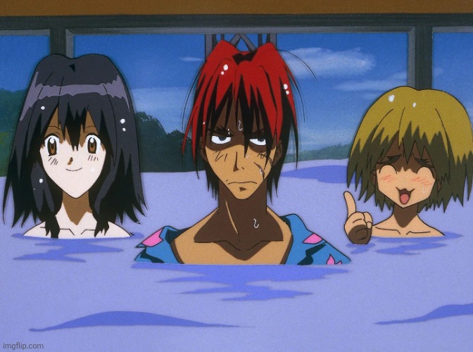 Outlaw Star - Hot Springs episode | image tagged in outlaw star - hot springs episode | made w/ Imgflip meme maker