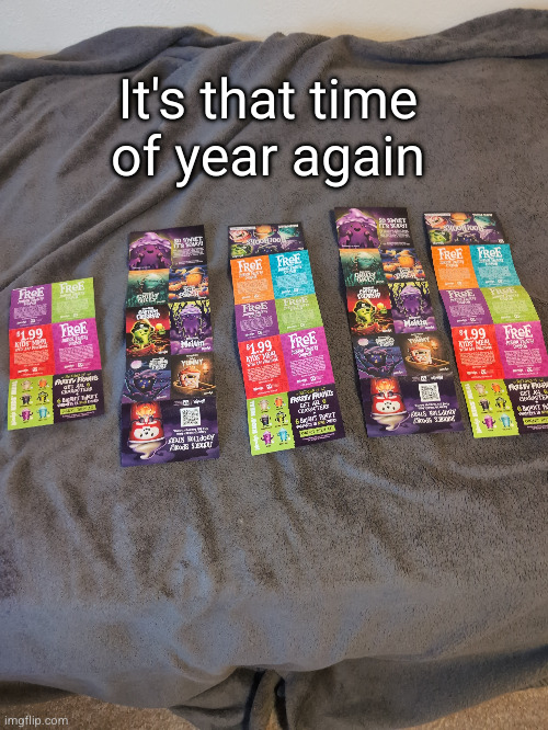 wendy boo book coupons | It's that time of year again | image tagged in wendy's,boo book,ice cream,halloween,frosty,yayaya | made w/ Imgflip meme maker