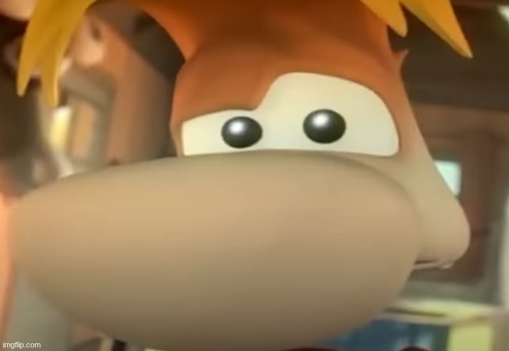 Raised Eye Rayman | image tagged in raised eye rayman | made w/ Imgflip meme maker