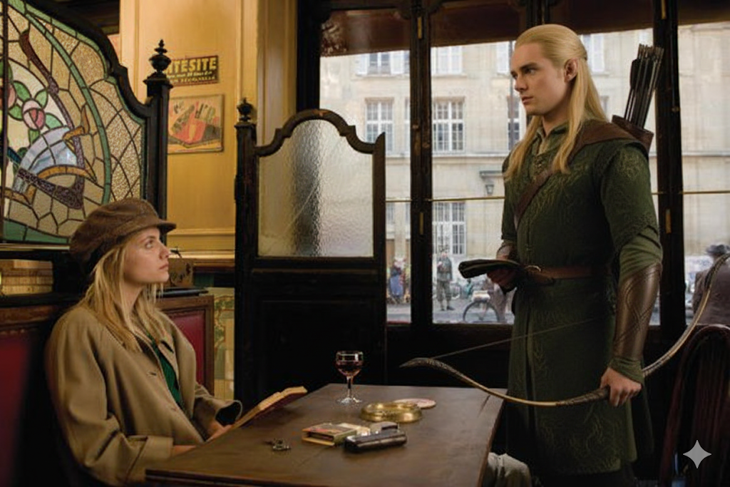 Shoshana and legolas Blank Meme Template