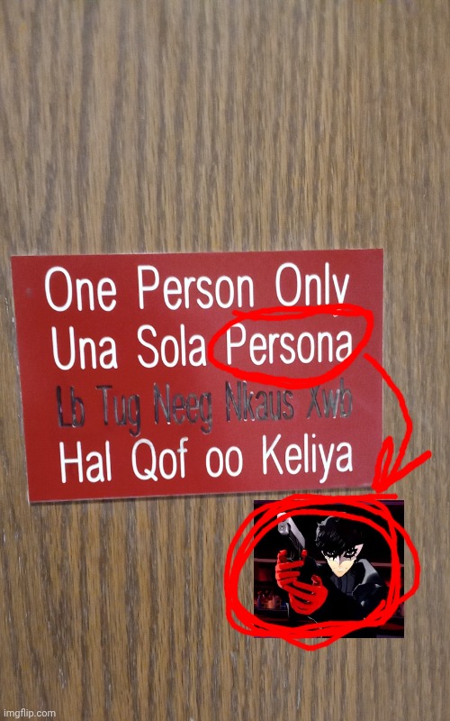 Persona | image tagged in persona | made w/ Imgflip meme maker