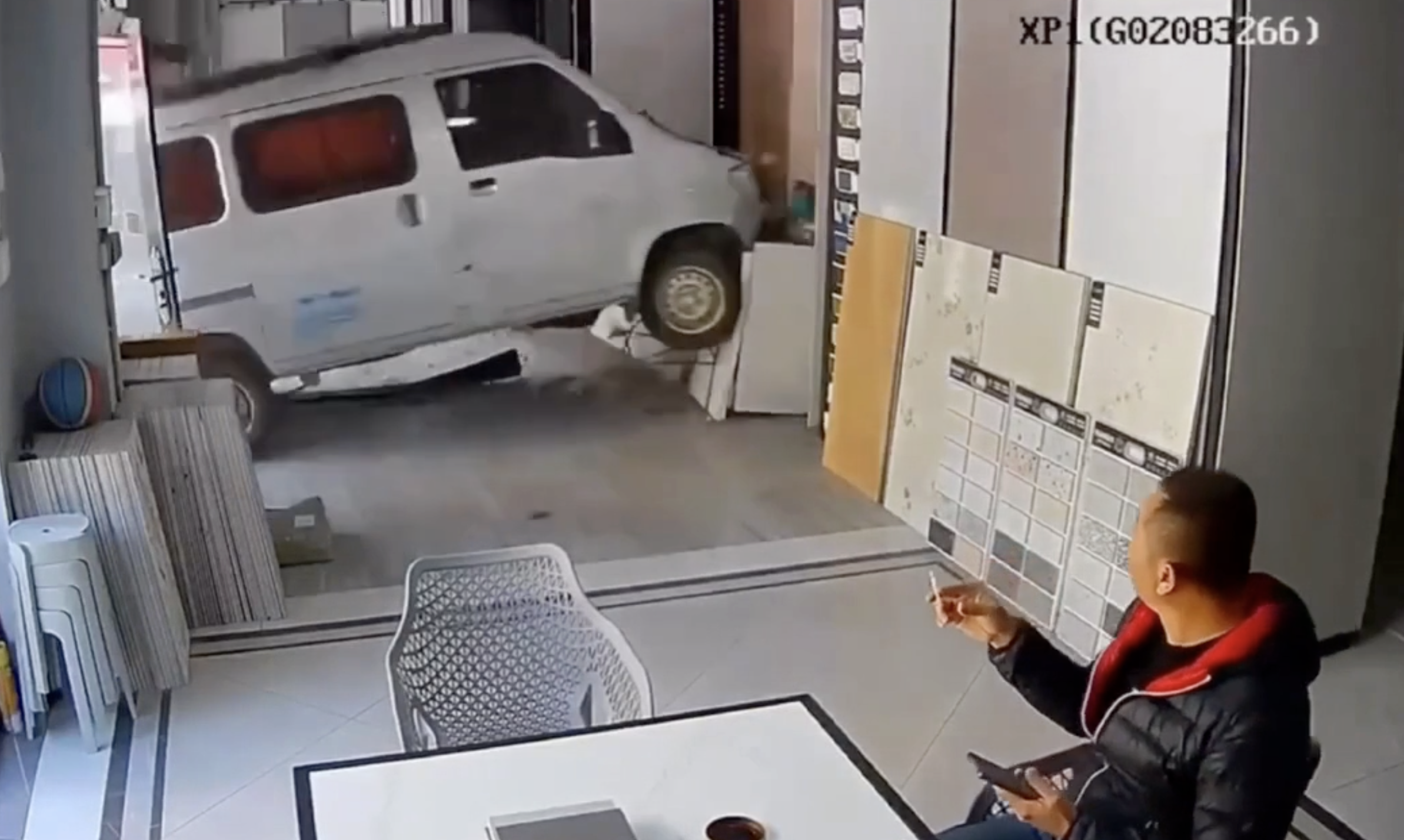 High Quality Van through window Blank Meme Template