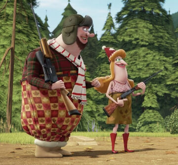 Open Season Ed Edna Hunting Blank Meme Template