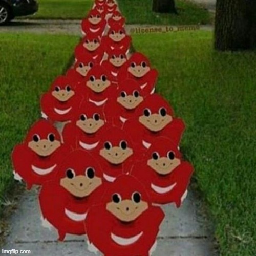 image tagged in ugandan knuckles army | made w/ Imgflip meme maker