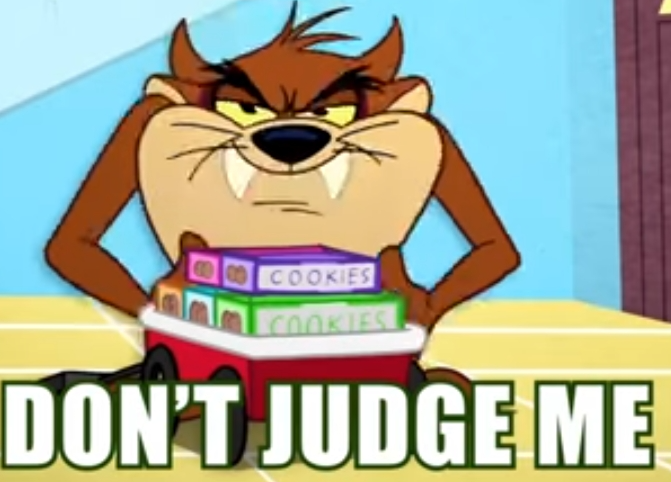 Don't judge me Blank Meme Template