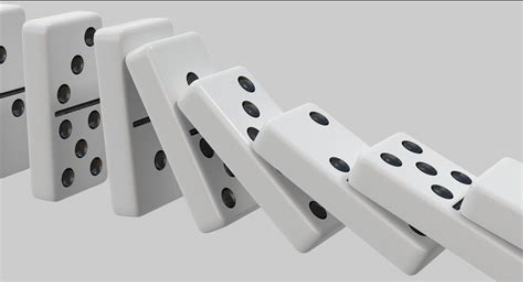 Falling dominoes Blank Meme Template