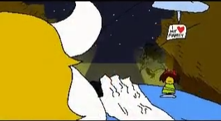 Asgore running over Dess Blank Meme Template