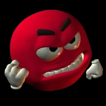 Angry Red Emoji Blank Meme Template