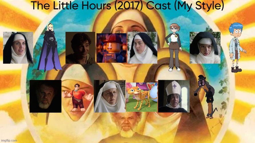 The Little Things (2017) Cast (My Style) | image tagged in the little things 2017 cast my style,meme,memes,spoof cast,the little things,characters | made w/ Imgflip meme maker