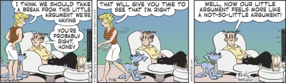 Blondie | image tagged in comics | made w/ Imgflip meme maker