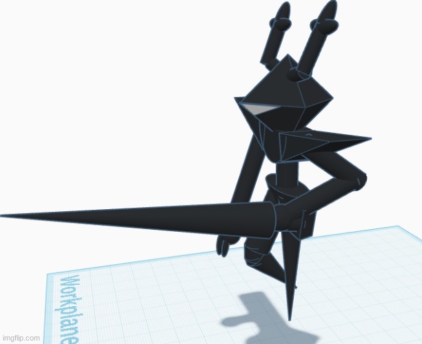 Connected with the ancient titans of the prophecy, "The Roaring Knight" brings destruction with it's black knife. | made w/ Imgflip meme maker