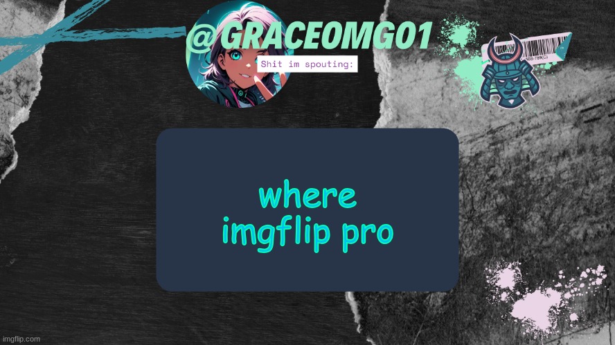 Grace Temp v4 | where imgflip pro | image tagged in grace temp v4 | made w/ Imgflip meme maker