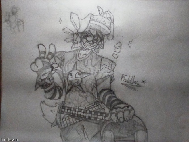 peak art someone made of my sona a while back in the bossfights stream ^^ | made w/ Imgflip meme maker